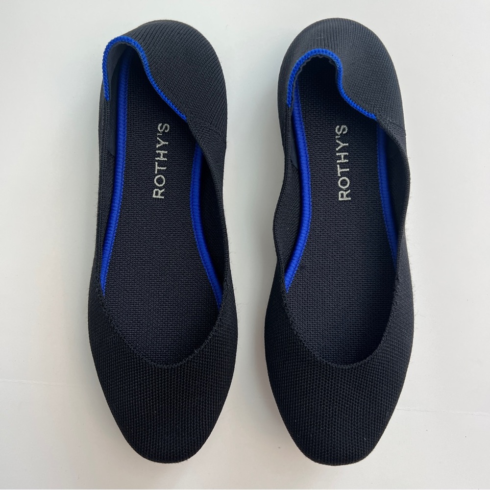 Rothy's Black and Blue Flats